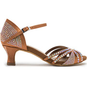 Sparkle Shine chaussures de danse en satin bronze