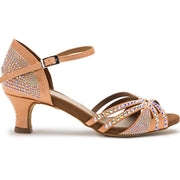 Sparkle Shine chaussures de danse en satin nude