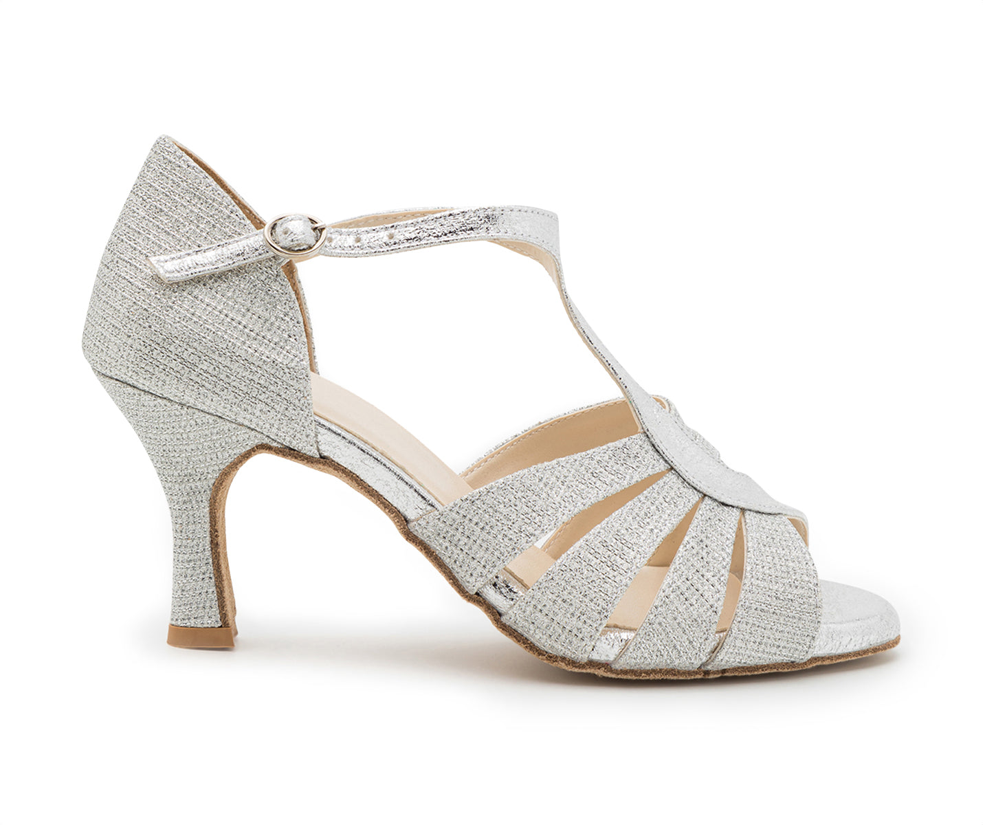 ESP09 dance shoes in silver - Main Image