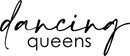 Stilisiertes Textlogo mit der Aufschrift „Dancing Queens“ in Schreibschrift und Kleinbuchstaben.