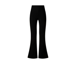 Lisminas 1257 Split Spanish Leggings in Schwarz bieten eine perfekte Passform, isoliert auf weißem Hintergrund.