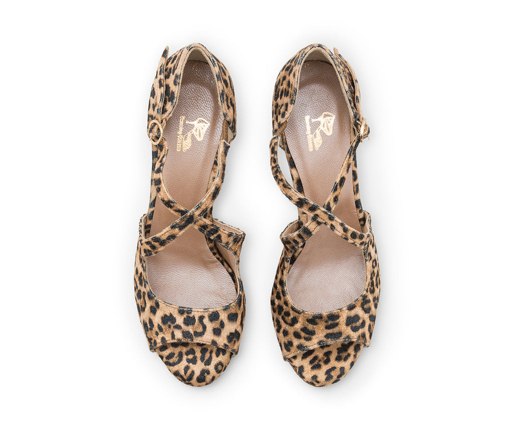 Zapatos de baile de Orion en leopardo
