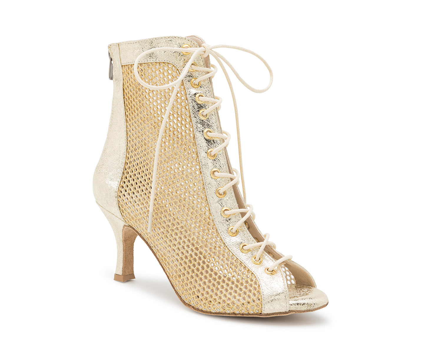 Halley Heels Dance Dance Shoes in Gold Glitter