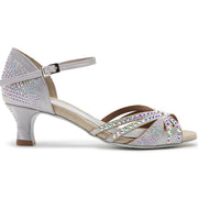 Sparkle Shine chaussures de danse en satin argenté