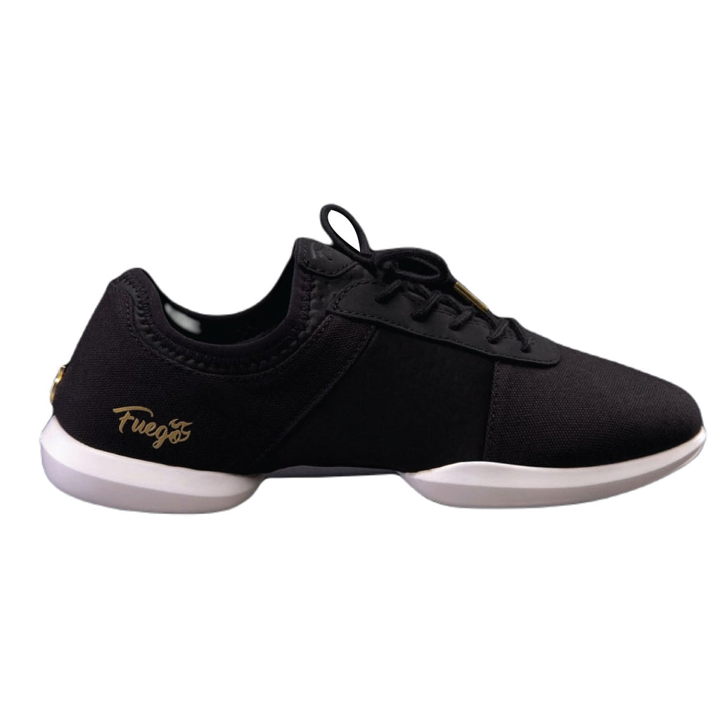 Fuego Dance Sneaker in Black with White Split Sole