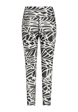 Lisminas 906 Leggings mit extra hoher Taille in Schwarz und Weiß auf schlichtem Hintergrund.
