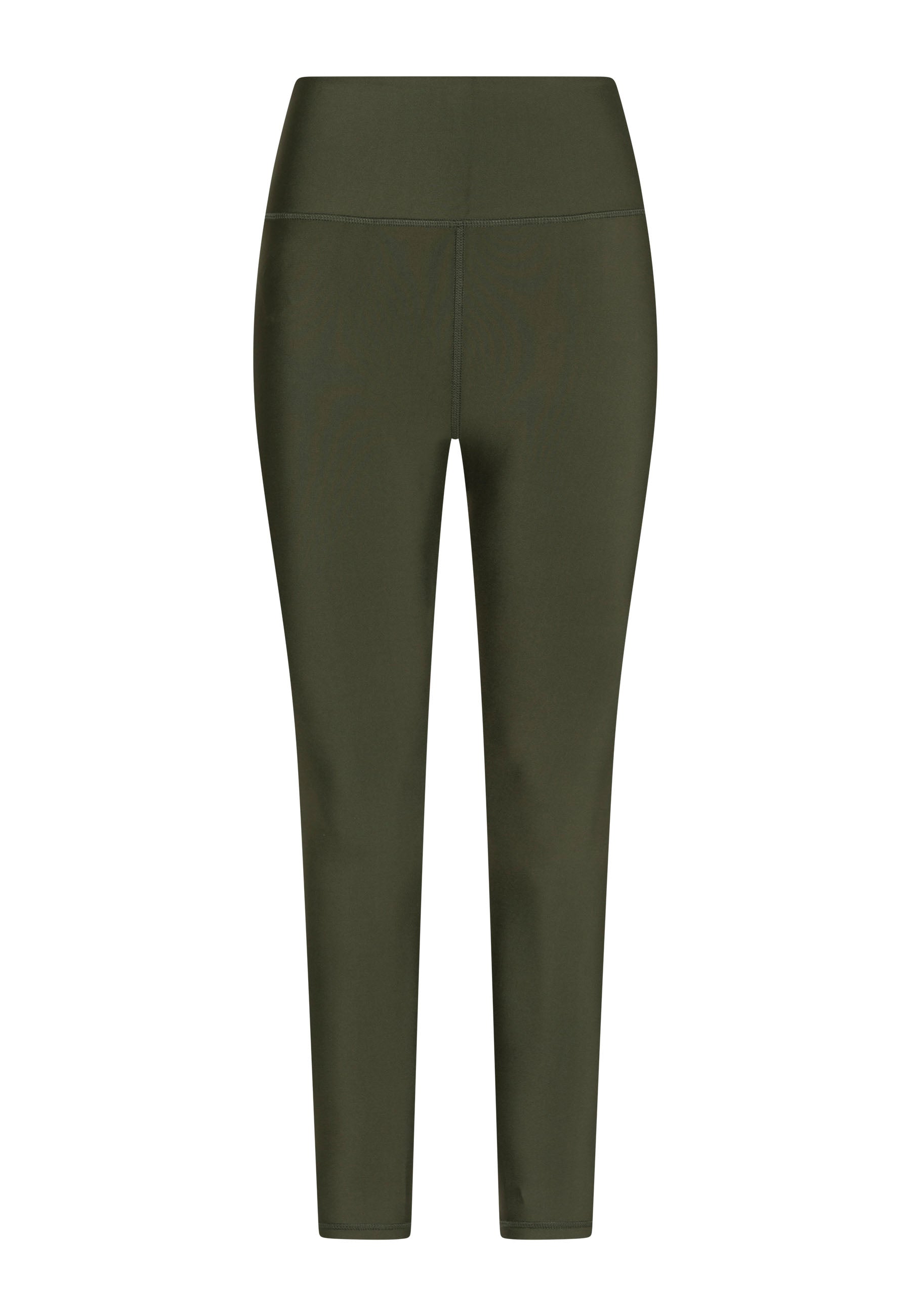 Lisminas 287 Leggings mit extra hoher Taille in Khaki, entworfen für einen eleganten Look vor weißem Hintergrund.
