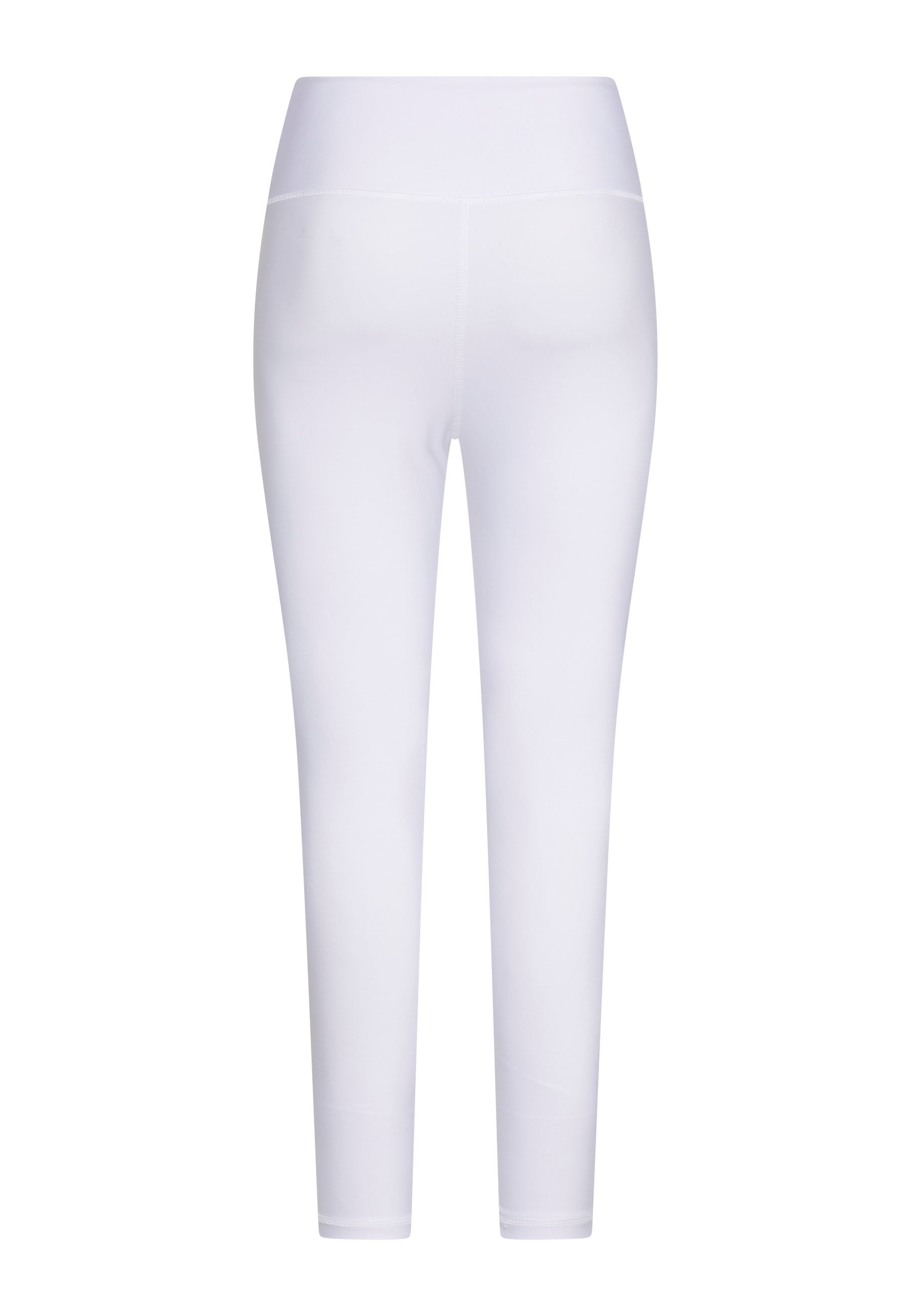 Lismina 1085 Ve Waist Leggings in Weiss, Rückansicht auf schlichtem weißem Hintergrund.