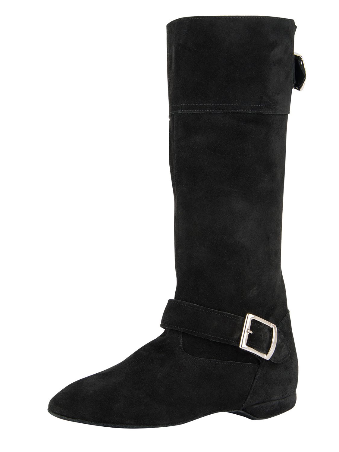 Rumpf 8830 West Coast Swing Tanzstiefel in Schwarz mit schickem Schnallendetail.