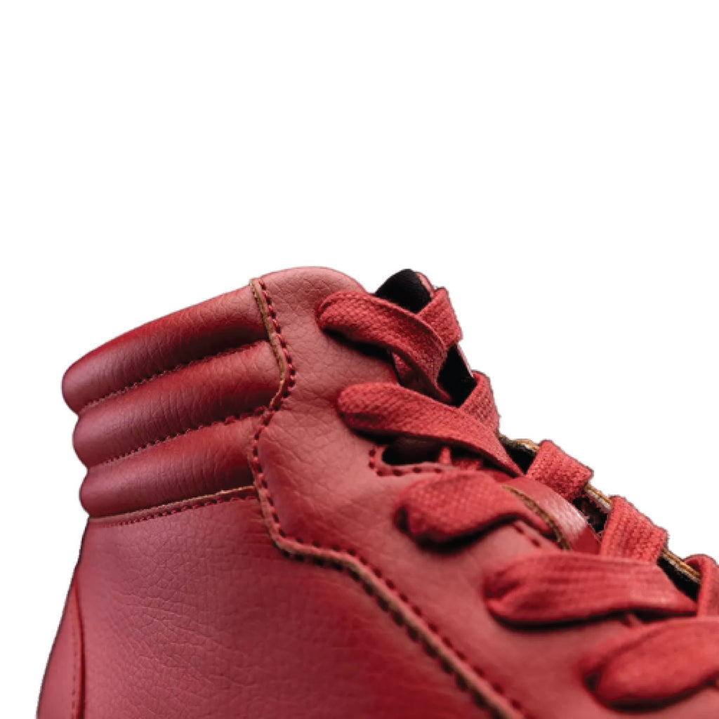 Fuego high-top dance sneakers in red