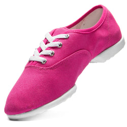 Fuchsiafarbener 1515 Bee Sneaker von Rumpf mit weißen Schnürsenkeln und Sohle, Seitenansicht auf weißem Hintergrund.