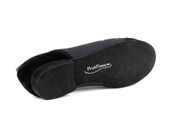 Anfänger Tänzer werden PD035 Portdance Tanzschuhe in Schwarz mit Wildleder-Sohle lieben.